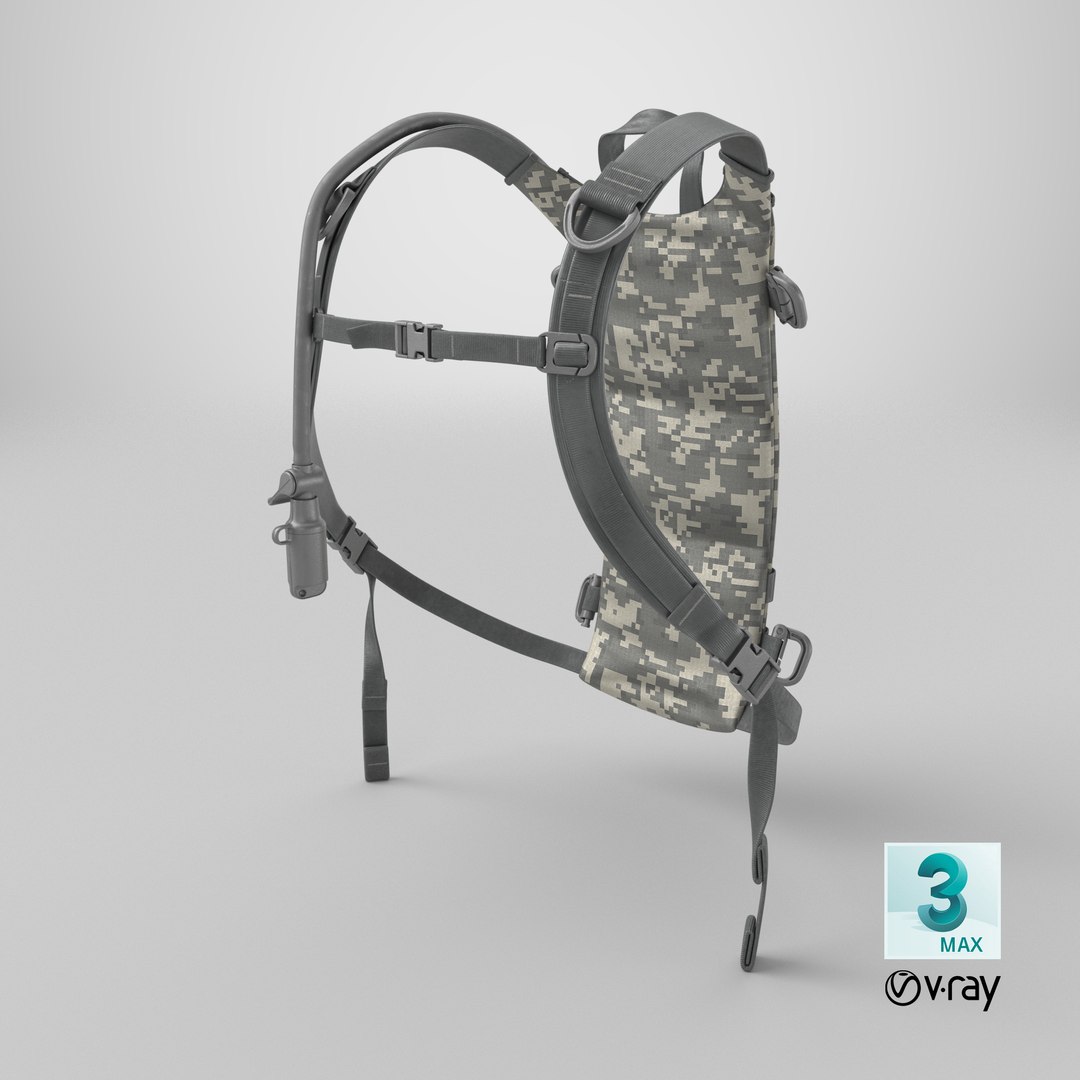 3D Military Hydration Backpack Carrier Worn Position https://p.turbosquid.com/ts-thumb/KO/u9R6sx/EJ/stemcell_max_vray_render/png/1745312068/1920x1080/fit_q87/2306b6e0306139f1ff0c8e1473f5b7a3892ce238/stemcell_max_vray_render.jpg