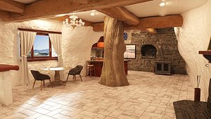 3D Snow White Cottage