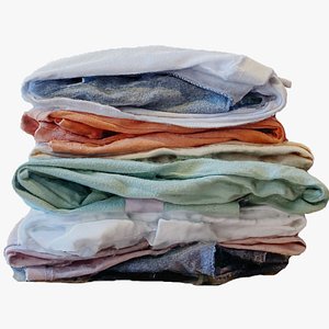 3D Folded Clothes - Mixed - 001