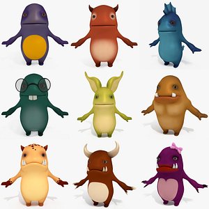 characters discount 33 3D model