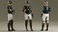 Sede animada del jugador de polo masculino