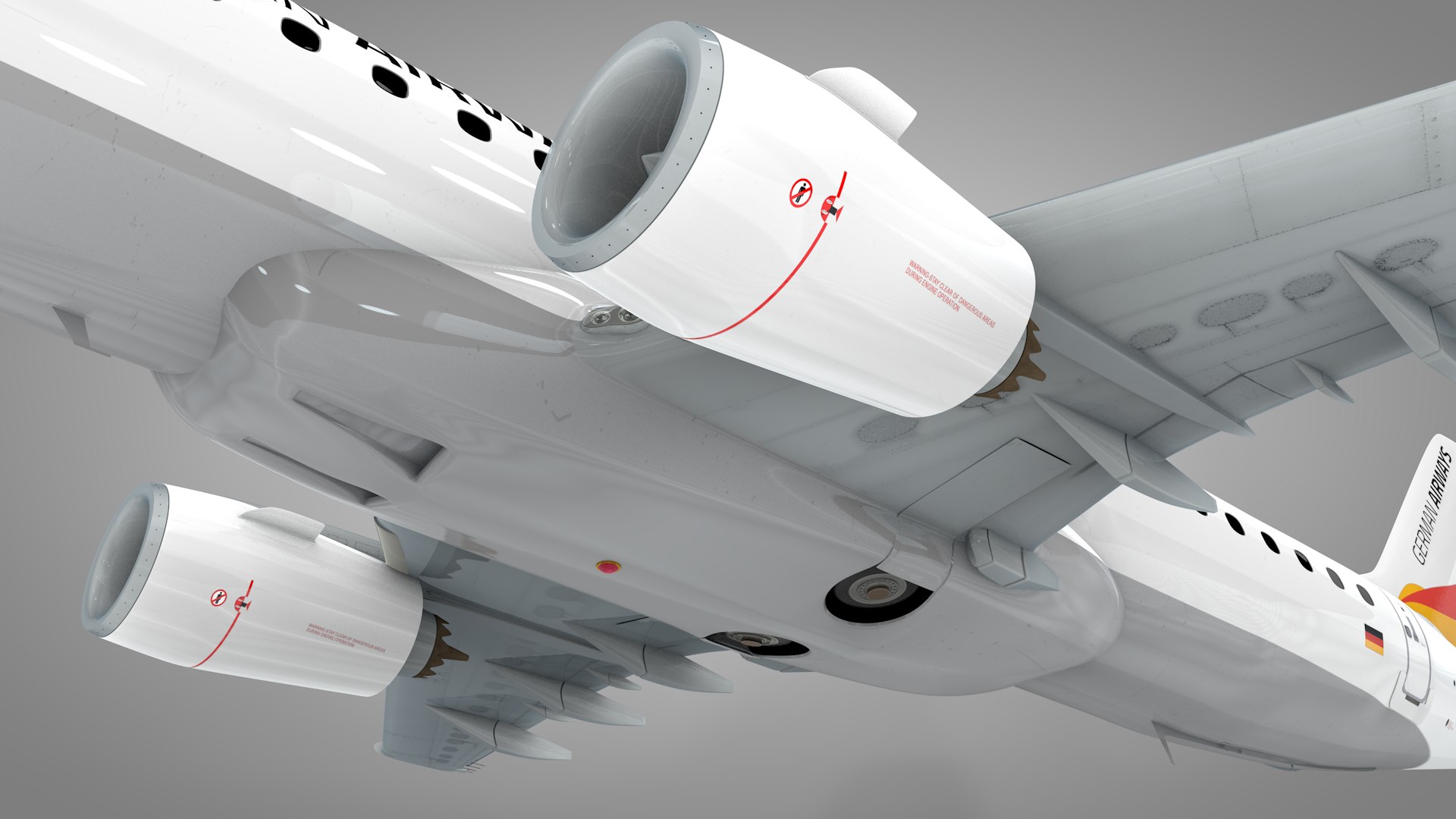 3D German Airways Embraer190 L645 - TurboSquid 1536300