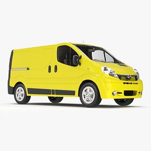Yellow Transporter Opel Vivaro