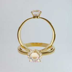 3D Anillo de diamante Diamond Ring