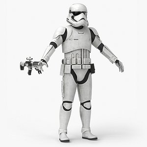 Star Wars First Order Stormtrooper Dirty 3D model