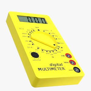 digital multimeter meters 3d model