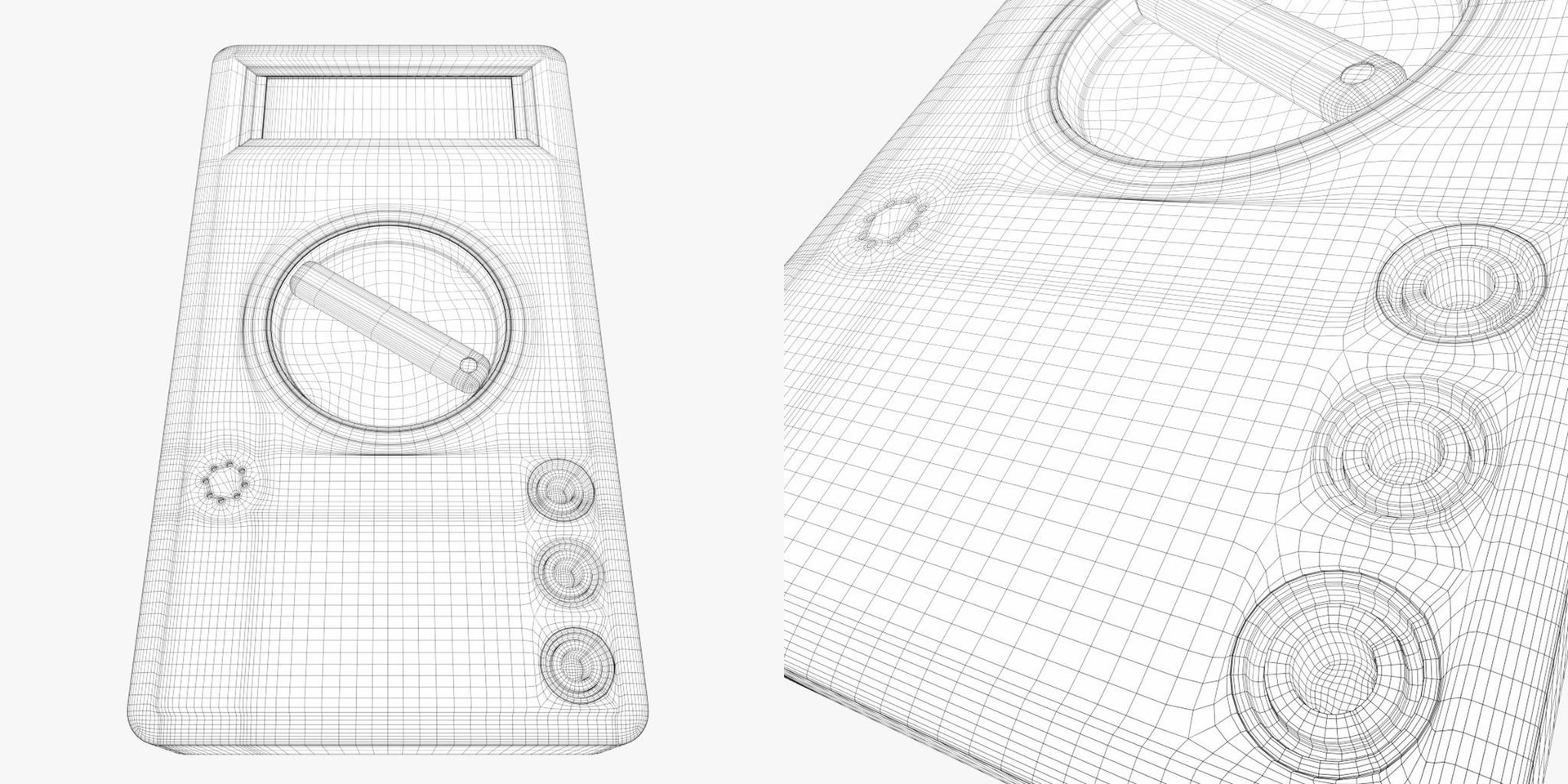 digital multimeter meters 3d model