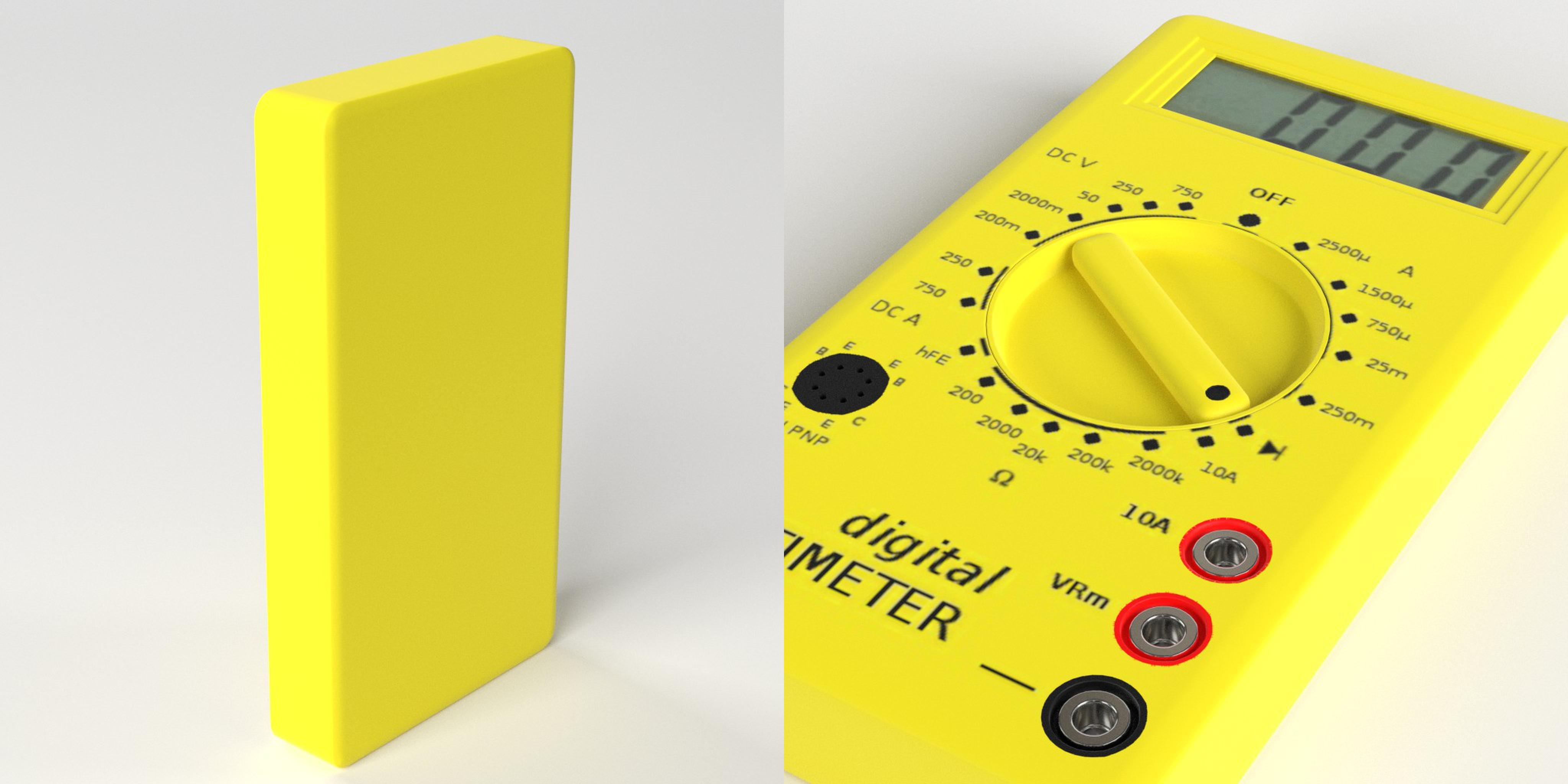 digital multimeter meters 3d model