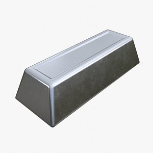 Silver Ingot 3D model