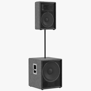 Passive Speakers Generic 3D Model