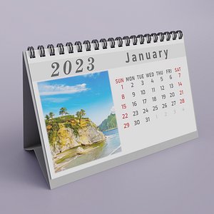 Desk Calendar 3D