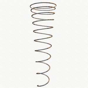 metal spiral spring 3D model