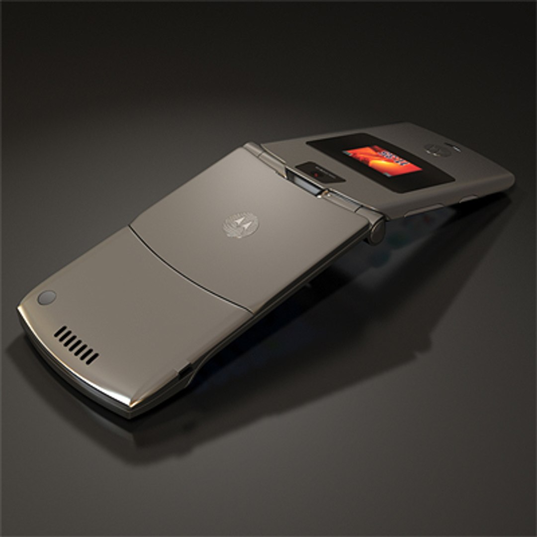 3dsmax Motorola Razr V3 Cell Phone