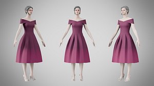 3D model Dress 42 Winterberry