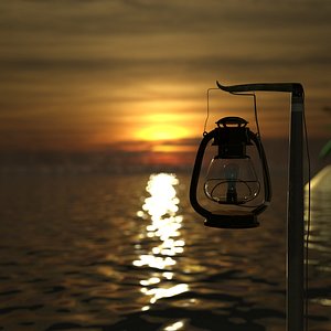 3d model beach lamp