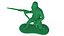 Ensemble de soldat jouet en plastique vert vintage