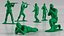 Ensemble de soldat jouet en plastique vert vintage