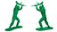 Ensemble de soldat jouet en plastique vert vintage