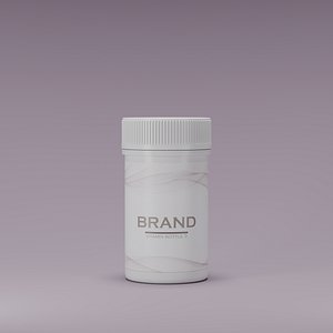 3D model Vitamin Supplement Bottle 3