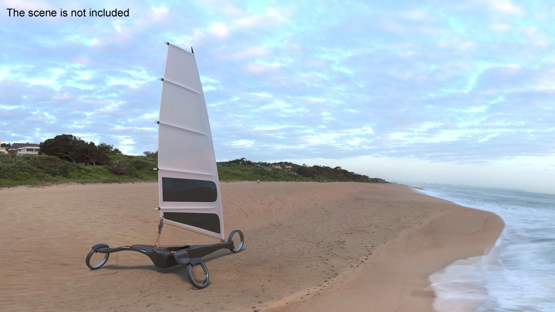 3D Land Sand Yacht Albatros Rigged - TurboSquid 2217921