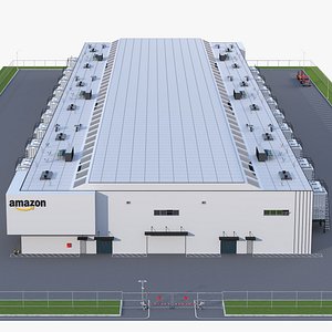Amazon Data Center Building 3D