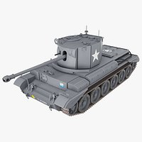 Cruiser Tank Challenger A30 Grey Color