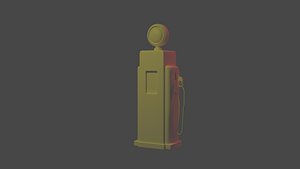 3D gas pump dioramas model
