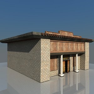 old west building 3d 3ds