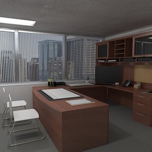 3d model corporate chief directors office