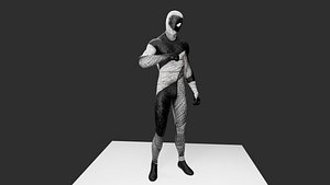 3D Night Hero Rigged 3D Character model