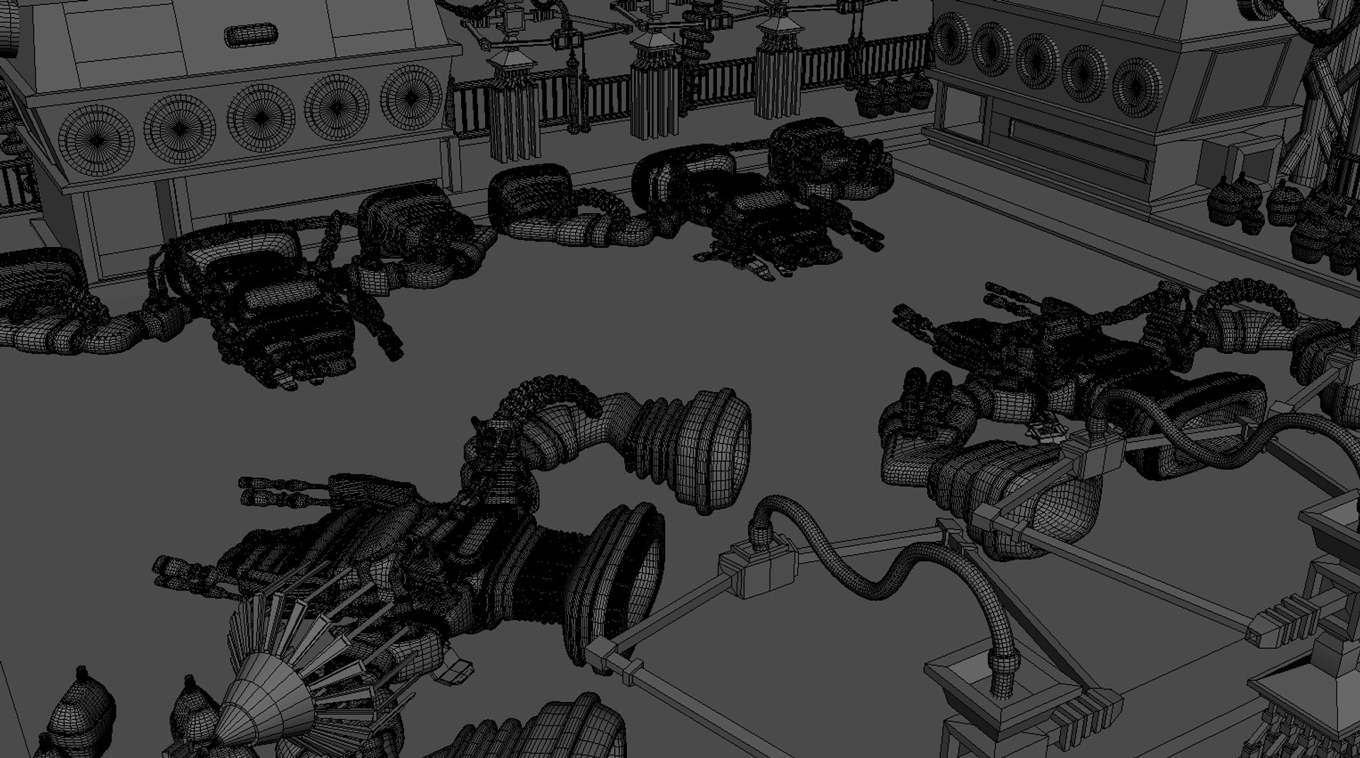 Sci-fi Base 3d Fbx