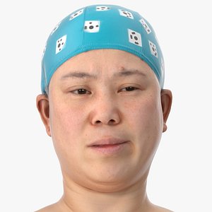 Mei Human Head Contempt Clean Scan 3D