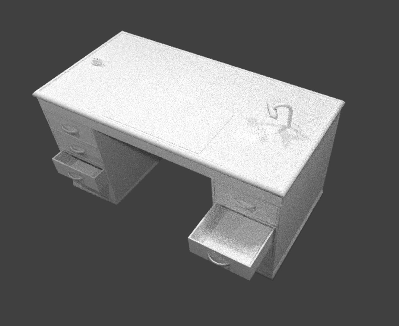 3d 3ds Office Desk
