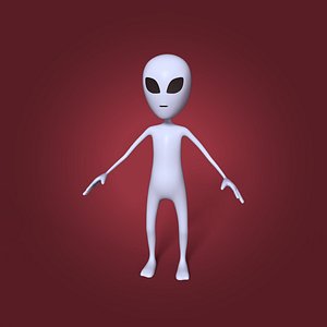 alien cartoon 3D
