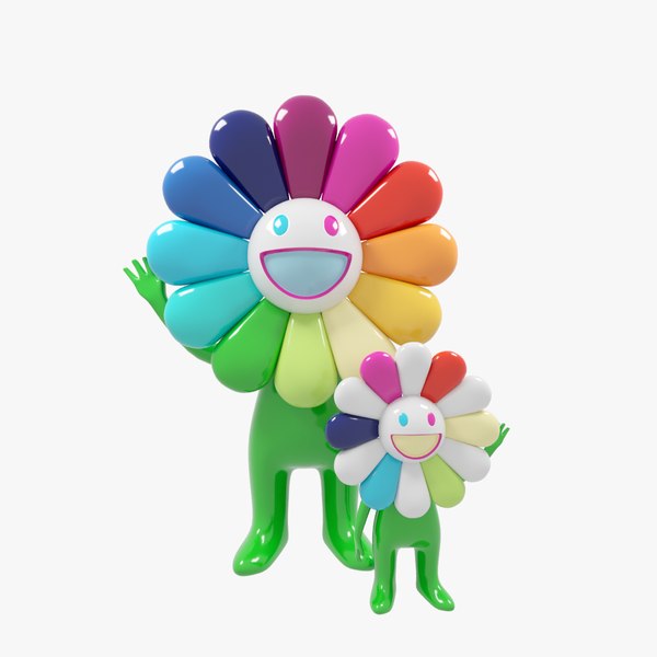 村上隆 花の彫刻3Dモデル - TurboSquid 2131400