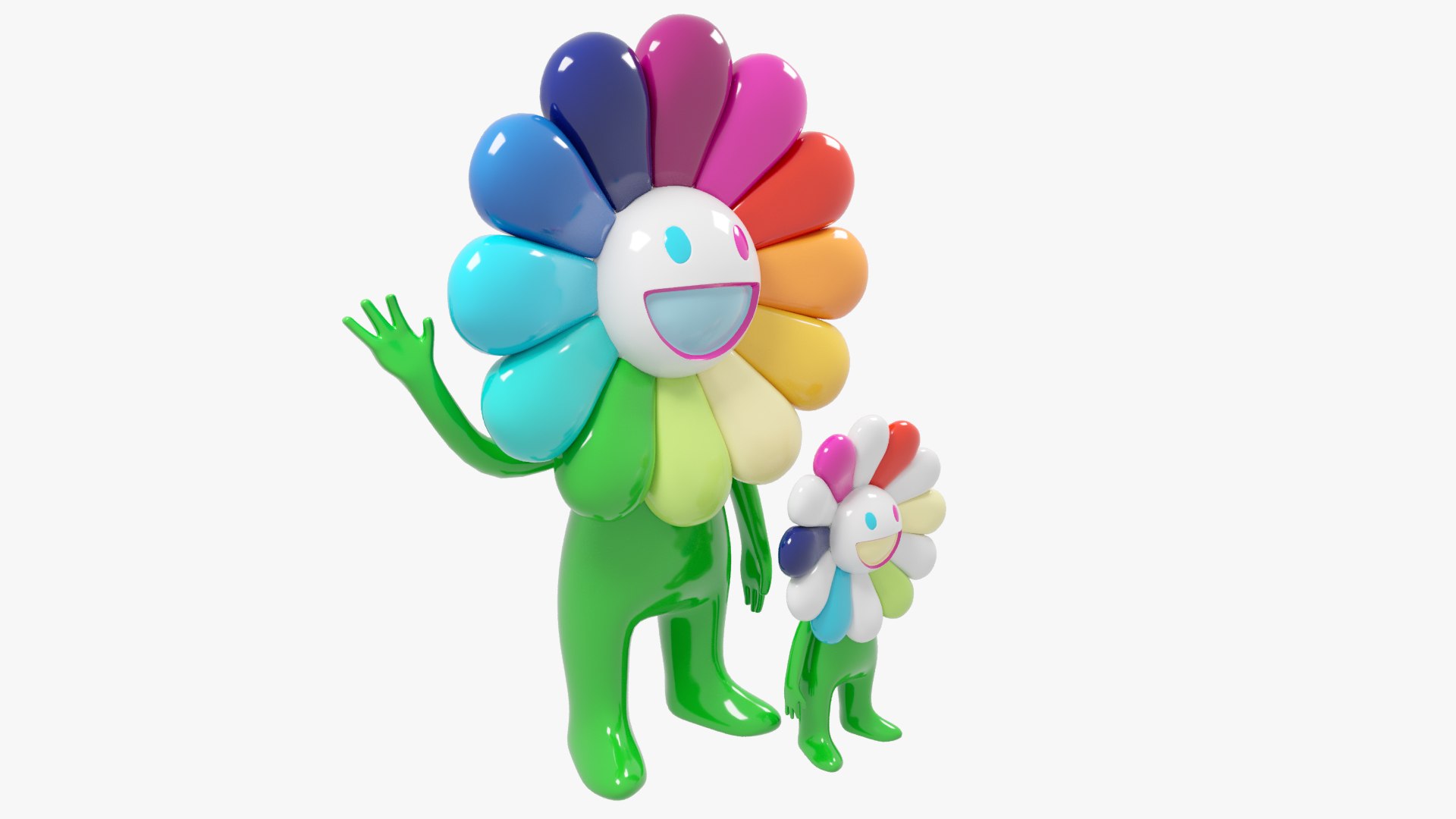 Takashi Murakami Flowers Sculpture 3D Model - TurboSquid 2131400