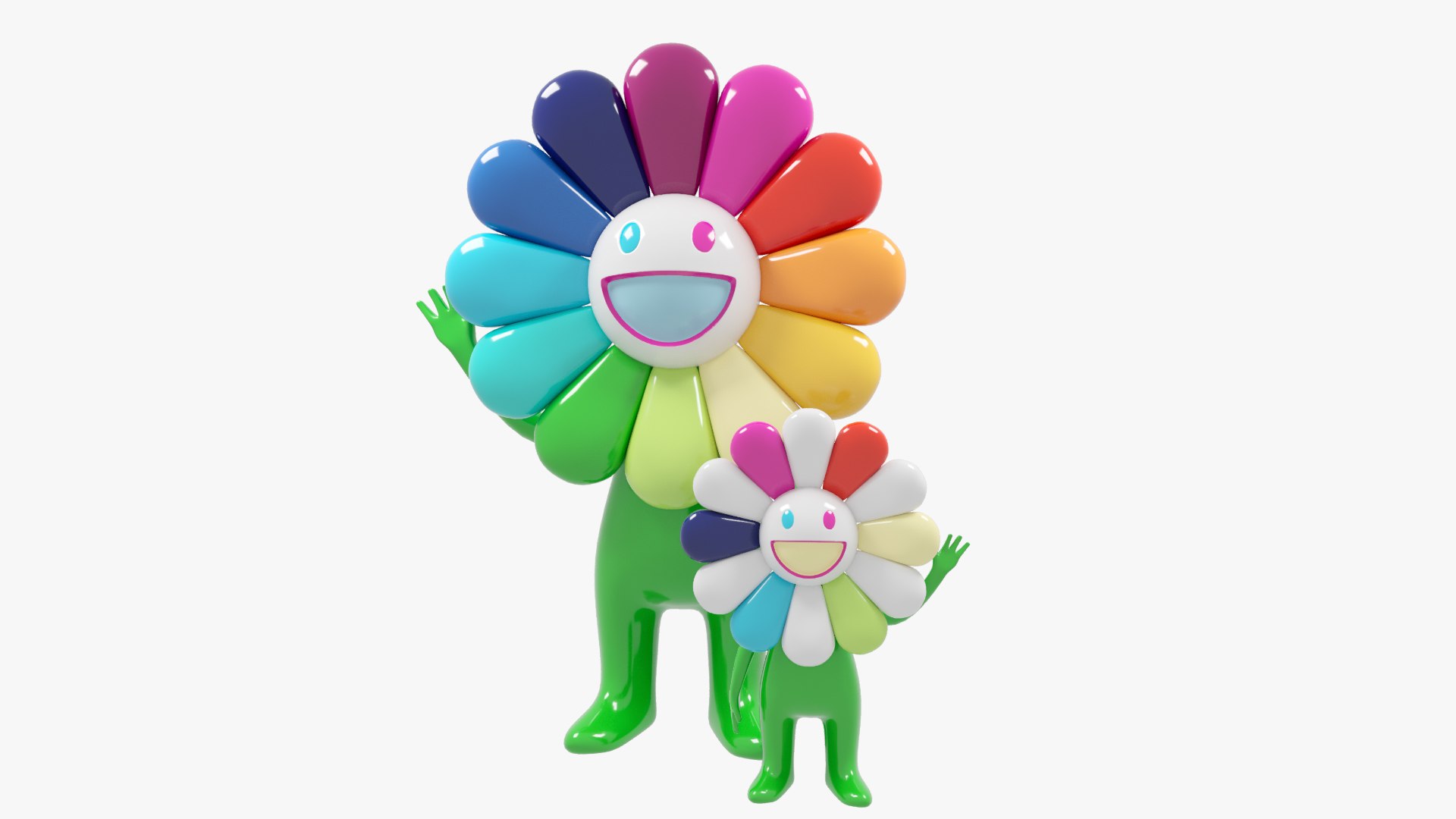 Takashi Murakami Flowers Sculpture 3D Model - TurboSquid 2131400