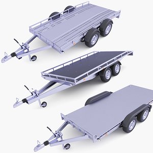 3D model Car Hauler Trailers v33