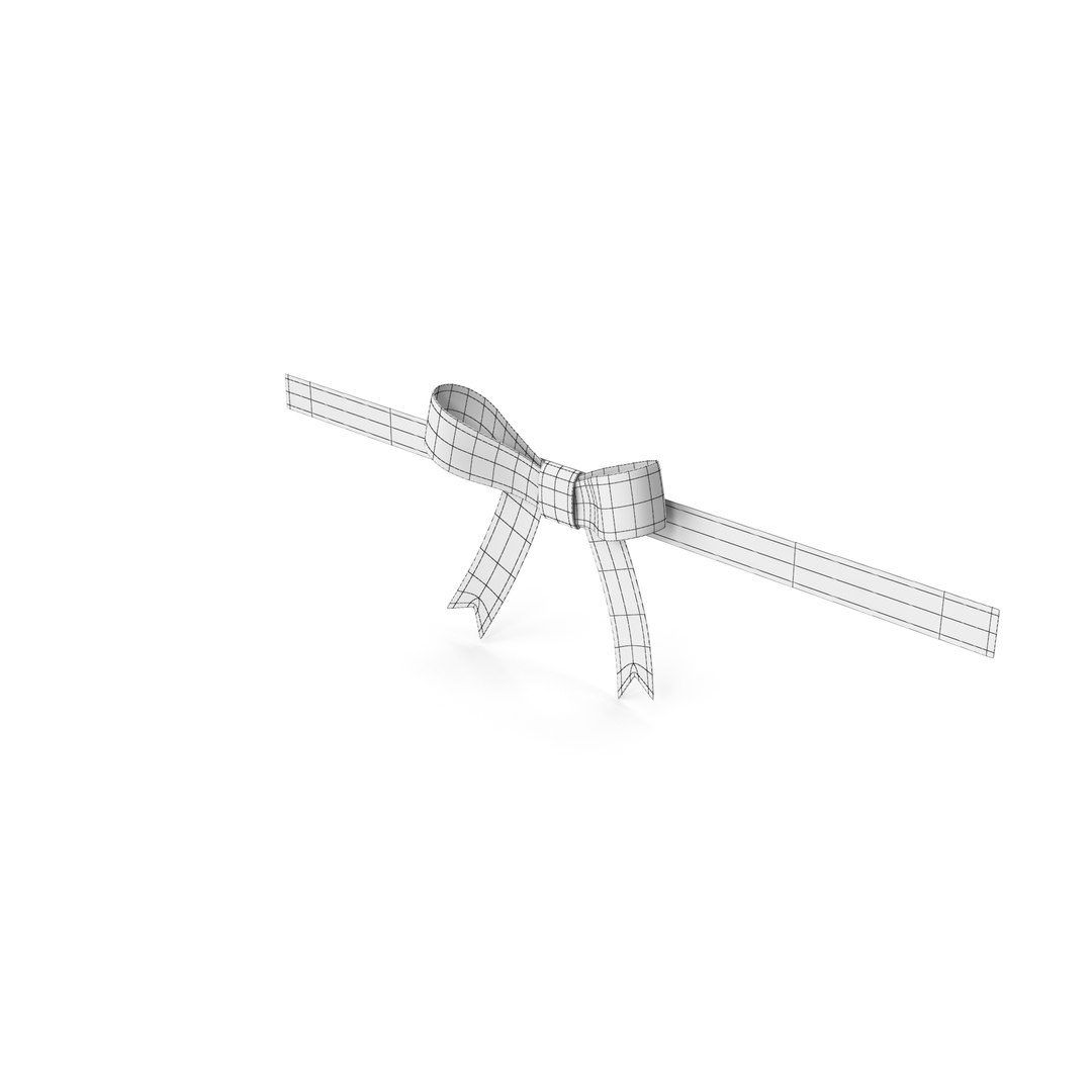 Gold Gift Bow Ribbon Model - TurboSquid 2152969