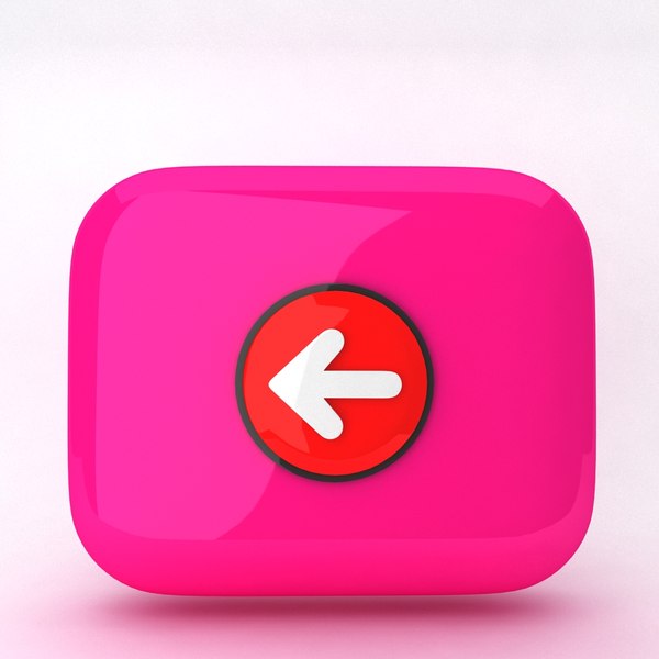 3d model icon arrow backward