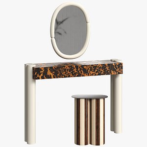 3D ConsolestoConsole and stool Tortuga by designer Hermine TorikianolTortuga2020vray