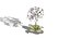 Modelli 3D di fiori a candelabro