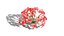 Modelli 3D di fiori a candelabro