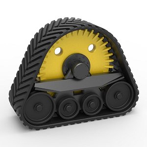 Diecast Rear Track of tractor Scale 1 to 25 3D model