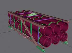 3d missle launcher model