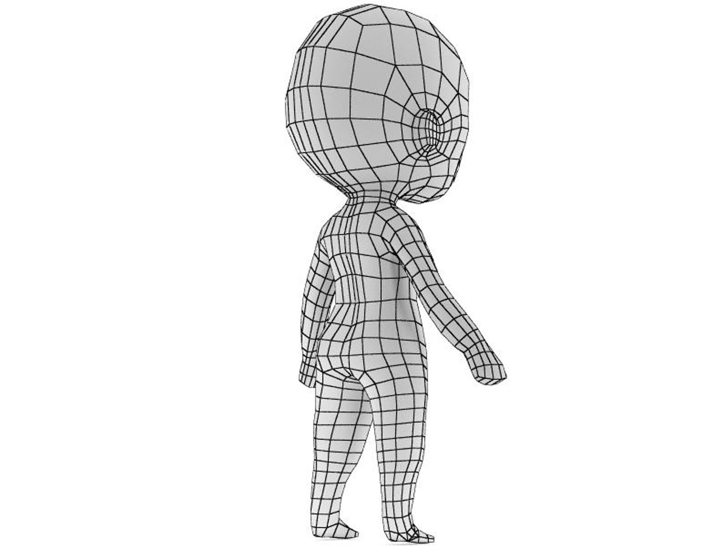 Chibi Base Mesh 3d 3ds