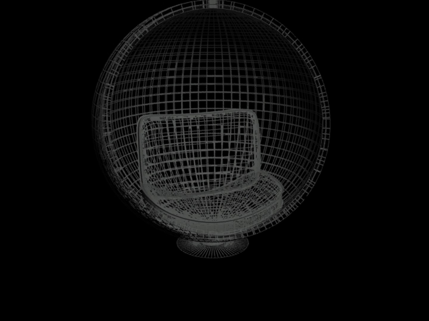 3d Model Sphere Chair