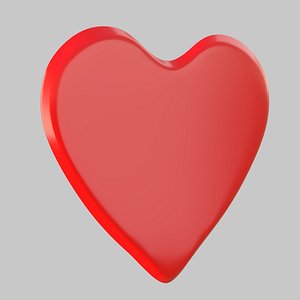 Heart icon v 12 3D model
