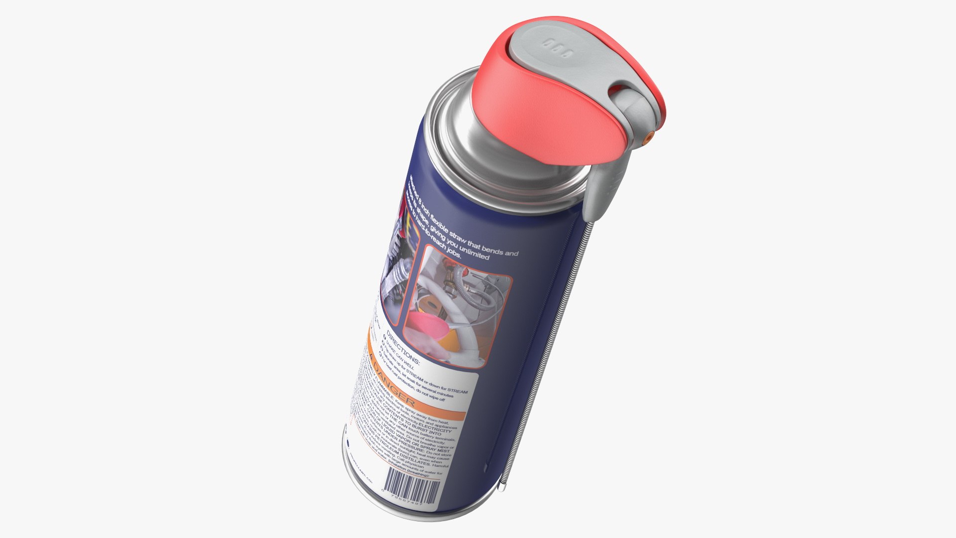 Penetrative Lubricant Spray with Flexible Straw 3D model preview