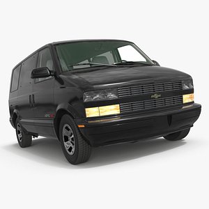 Black Chevrolet AWD Multi-Seat Transport Van Simplified